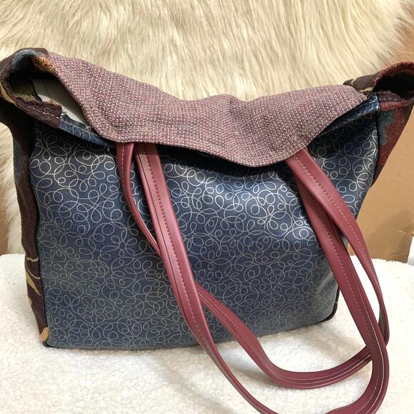 FENDON'S of Bishop CA Large Open Utility Tote Patchwork Upholstery Fabrics - Picture 8 of 16